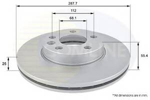 Тормозной диск для моделей: FORD (GALAXY), SEAT (ALHAMBRA), VOLKSWAGEN (SHARAN)
