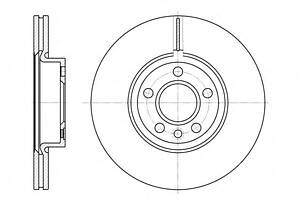 Тормозной диск   для моделей: FORD (GALAXY),  SEAT (ALHAMBRA), VOLKSWAGEN (TRANSPORTER,SHARAN,TRANSPORTER,TRANSPORTER)