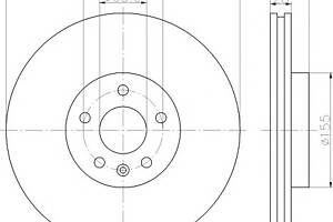 Гальмівний диск для моделей: FORD (GALAXY, S-MAX), LAND ROVER (FREELANDER), VOLVO (S80, V70, XC70, S60, V60), VOLVO (CHANGA)