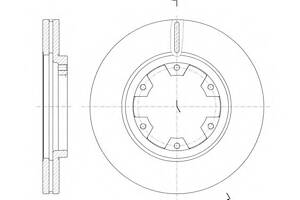 Тормозной диск для моделей: FORD (MAVERICK), NISSAN (TERRANO,TERRANO,PICK,PICK,PATHFINDER)