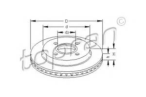 Тормозной диск для моделей: FORD (MONDEO, MONDEO,SCORPIO,MONDEO,MONDEO,MONDEO,MONDEO,COUGAR)