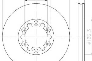 Тормозной диск для моделей: FORD (RANGER, RANGER), FORD ASIA / OZEANIA (COURIER,ENDEAVOUR), FORD AUSTRALIA (RANGER,COU