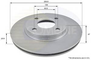 Тормозной диск для моделей: FORD (SCORPIO, SCORPIO,MONDEO,MONDEO,SCORPIO,SCORPIO,MONDEO,MONDEO,MONDEO,MONDEO,COUGAR)