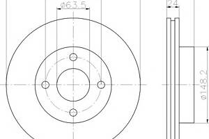 Тормозной диск для моделей: FORD (SIERRA, SIERRA,SIERRA,SIERRA)