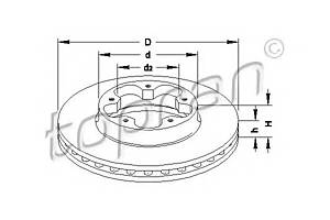 Тормозной диск для моделей: FORD (TRANSIT, TRANSIT,TRANSIT,TRANSIT)