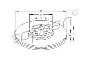 Тормозной диск для моделей: FORD (TRANSIT, TRANSIT,TRANSIT)