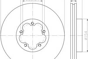 Тормозной диск для моделей: FORD (TRANSIT, TRANSIT,TRANSIT)