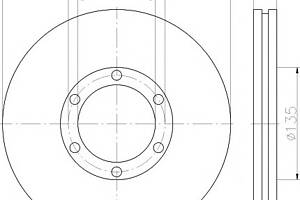 Тормозной диск для моделей: FORD ASIA / OZEANIA (COURIER), MAZDA (B-SERIE,E-SERIE,B-SERIE,E-SERIE)