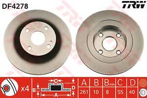 Гальмівний диск для моделей: FORD AUSTRALIA (LASER, LASER, LASER, LASER), HAIMA (FAW) (FAMILY, PREMACY, HAPPIN), MAZDA (FAM)