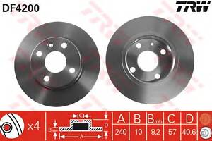 Тормозной диск   для моделей: HOLDEN (BARINA, TIGRA), OPEL (CORSA,COMBO,CORSA,COMBO,TIGRA), VAUXHALL (CORSA,CORSAVAN,COM