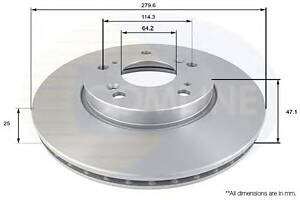 Тормозной диск для моделей: HONDA (ACCORD, ACCORD), JEEP (GRAND-CHEROKEE)