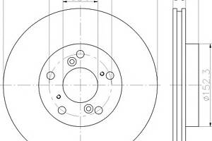 Тормозной диск для моделей: HONDA (ACCORD, ACCORD,ACCORD)