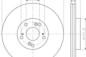 Тормозной диск для моделей: HONDA (ACCORD, ACCORD,ACCORD)