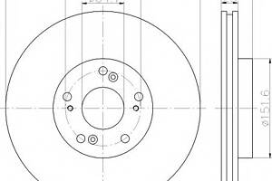 Тормозной диск для моделей: HONDA (ACCORD, ACCORD)