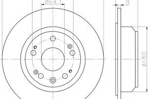 Гальмівний диск для моделей: HONDA (ACCORD)