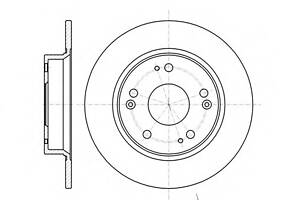 Тормозной диск для моделей: HONDA (CIVIC, CIVIC,CIVIC)
