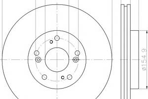 Тормозной диск для моделей: HONDA (CIVIC, CIVIC)