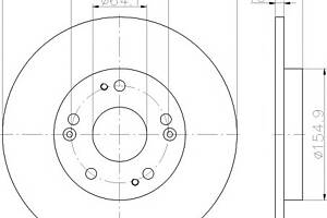 Тормозной диск для моделей: HONDA (CIVIC, CIVIC)