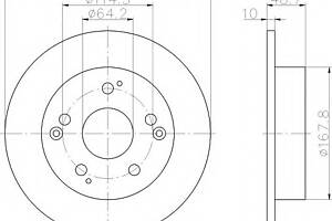 Тормозной диск для моделей: HONDA (CIVIC, INTEGRA)