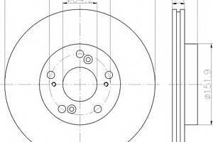 Гальмівний диск для моделей: HONDA (CIVIC, STREAM, CR-V, STREAM)
