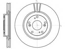 Тормозной диск для моделей: HONDA (CR-V, CIVIC)