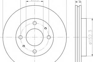 Тормозной диск для моделей: HYUNDAI (COUPE, LANTRA,SONATA,ELANTRA,ELANTRA,MATRIX,TIBURON)