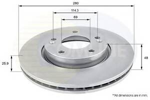 Тормозной диск для моделей: HYUNDAI (COUPE, TUCSON,SONATA,TIBURON,ix20), KIA (SPORTAGE,MAGENTIS,CARENS,VENGA,CEED,PRO)