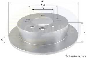 Тормозной диск для моделей: HYUNDAI (ELANTRA)