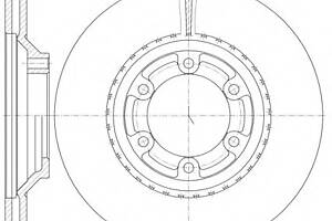 Тормозной диск для моделей: HYUNDAI (GALLOPER), MITSUBISHI (GALLOPER)