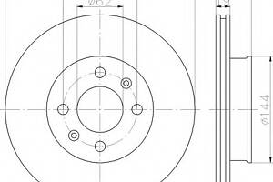 Тормозной диск для моделей: HYUNDAI (GETZ), INOKOM (GETZ)