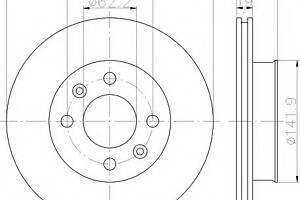 Тормозной диск для моделей: HYUNDAI (GETZ), INOKOM (GETZ)