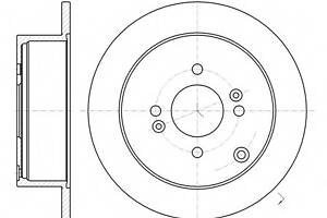 Гальмівний диск для моделей: HYUNDAI (GETZ, ACCENT, ACCENT, i20, ix55), KIA (RIO, RIO)