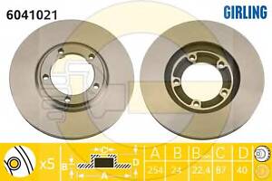 Тормозной диск для моделей: HYUNDAI (H100, H-1,H-1,H-1,H100,PORTER,PORTER,PORTER,PORTER,H100), JAC (REFINE), MITSUBISH