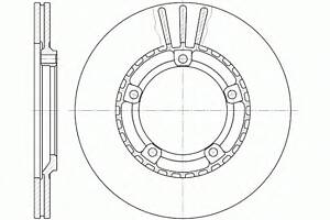 Тормозной диск для моделей: HYUNDAI (H100, H-1,H100,H-1,H100,H100)