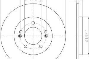 Тормозной диск для моделей: HYUNDAI (i30, i30), KIA (CEED,CEED,PRO)