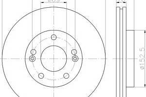 Тормозной диск для моделей: HYUNDAI (TRAJET, HIGHWAY,SANTA-FE,GALLOPER,SANTA-FE)