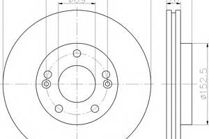 Тормозной диск для моделей: HYUNDAI (TRAJET, HIGHWAY,SANTA-FE,GALLOPER,SANTA-FE)