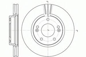 Тормозной диск для моделей: HYUNDAI (TRAJET, HIGHWAY,SANTA-FE,GALLOPER)