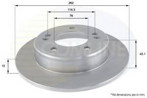 Тормозной диск для моделей: HYUNDAI (VELOSTER, ELANTRA,i30,i30,i30), TOYOTA (VERSO)