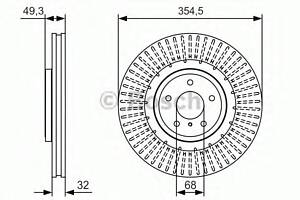 Гальмівний диск для моделей: INFINITI (G, G, M, M37, G, FX, QX70, Q70), NISSAN (370,370)