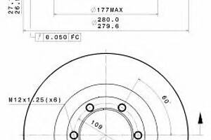 Гальмівний диск для моделей: ISUZU (D-MAX, D-MAX)