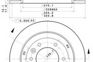 Тормозной диск для моделей: KIA (CARNIVAL)