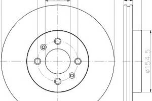 Тормозной диск для моделей: KIA (RIO, RIO)