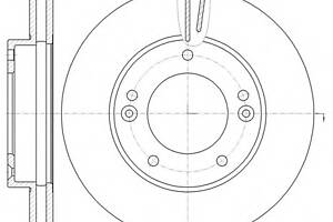 Тормозной диск для моделей: KIA (SORENTO)