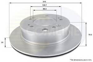 Тормозной диск для моделей: KIA (SORENTO)