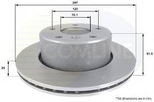 Тормозной диск для моделей: LAND ROVER (DISCOVERY)