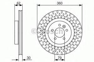 Тормозной диск для моделей: LAND ROVER (RANGE-ROVER, DISCOVERY)