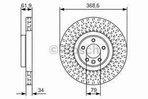 Тормозной диск для моделей: LAND ROVER (RANGE-ROVER, RANGE-ROVER,RANGE-ROVER)