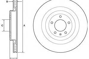 Тормозной диск для моделей: LAND ROVER (RANGE-ROVER, RANGE-ROVER)