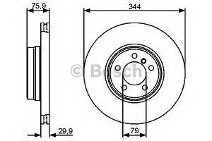 Тормозной диск для моделей: LAND ROVER (RANGE-ROVER)